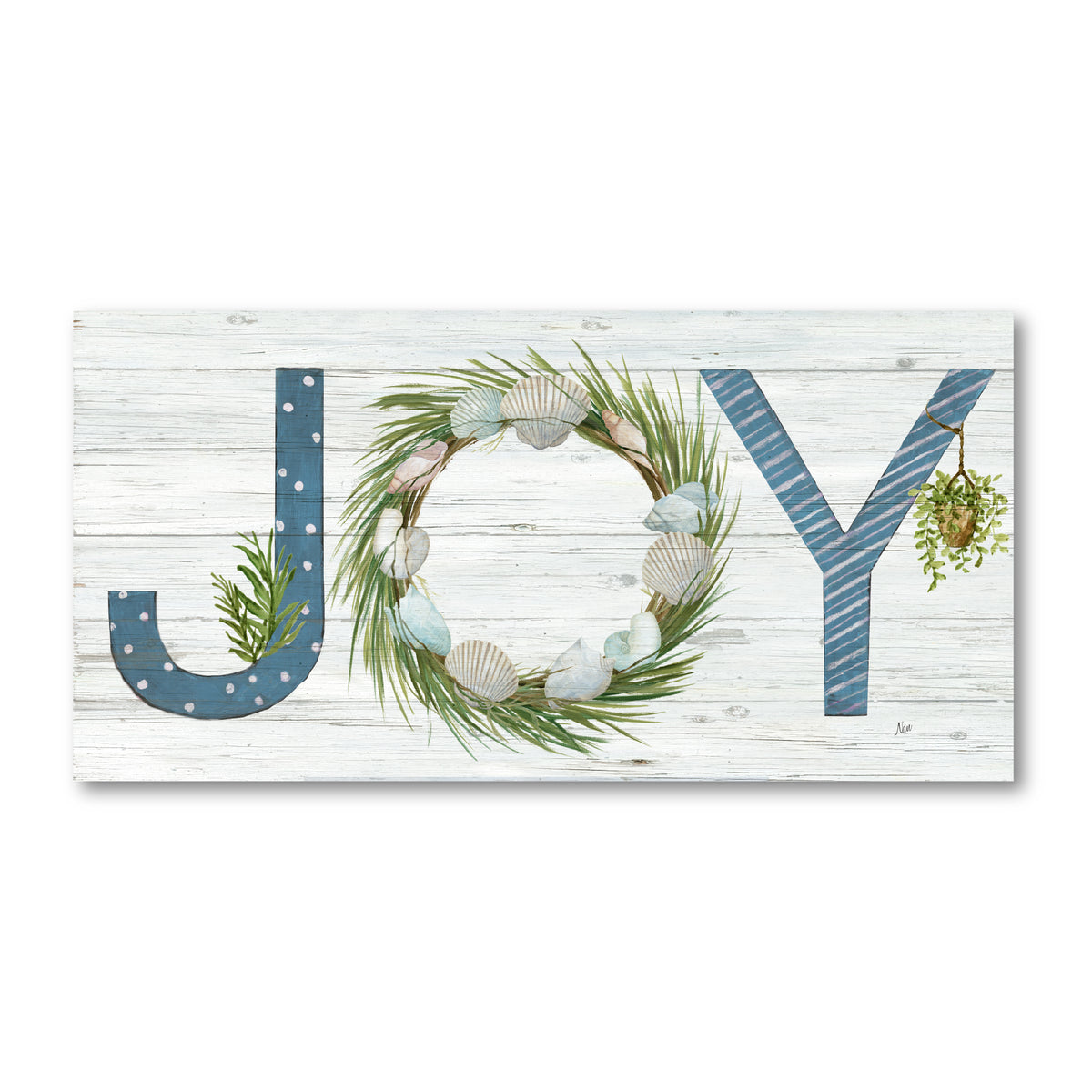 Coastal Joy - Gallery Wrapped Canvas Wall Art