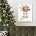 Comfy Cozy Stocking IV - Gallery Wrapped Canvas Wall Art