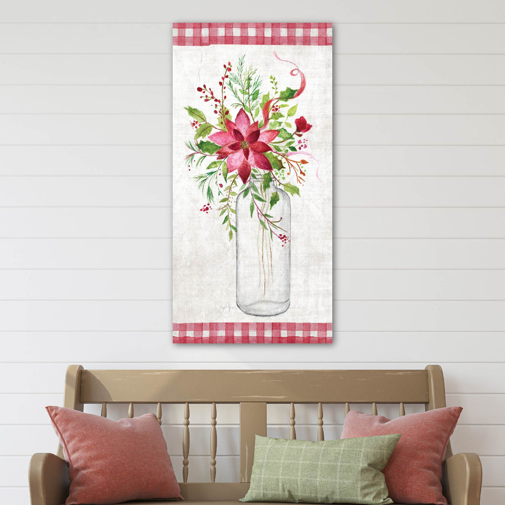 Holiday Flowers II - Gallery Wrapped Canvas Wall Art
