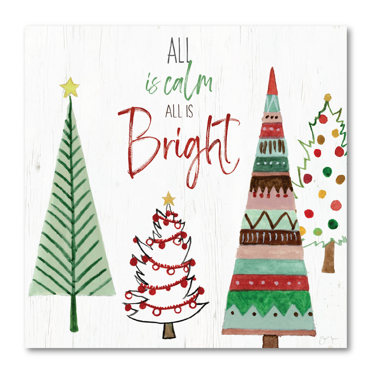 Bright Trees - Gallery Wrapped Canvas Wall Art