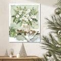 Merry Christmas Bouquet - Gallery Wrapped Canvas Wall Art