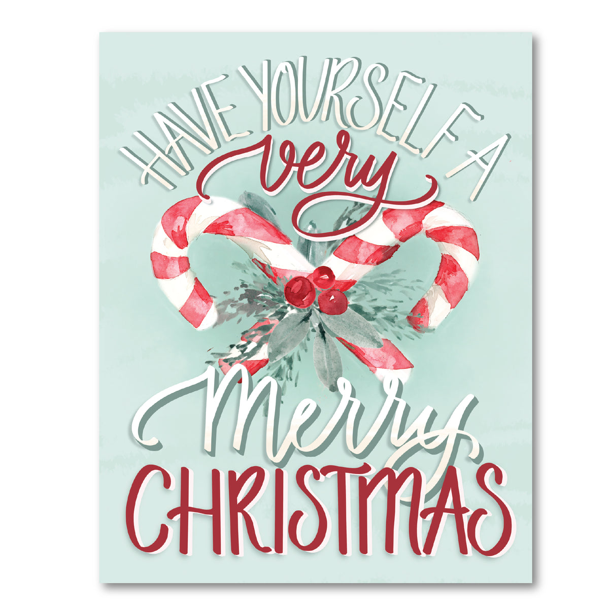 Candy Cane - Gallery Wrapped Canvas Wall Art