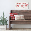 Candy Cane Factory - Gallery Wrapped Canvas Wall Art