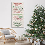 Christmas Rules - Gallery Wrapped Canvas Wall Art