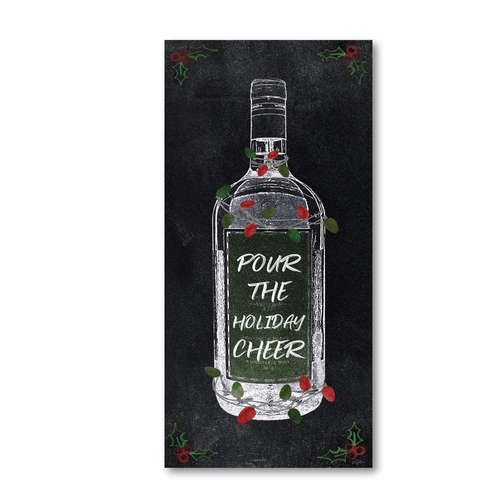 Holiday Cheers Wine - Gallery Wrapped Canvas Wall Art