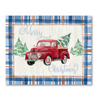 Merry Christmas Truck - Gallery Wrapped Canvas Wall Art