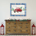 Merry Christmas Truck - Gallery Wrapped Canvas Wall Art