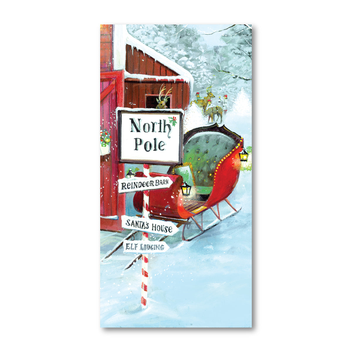 The North Pole - Gallery Wrapped Canvas Wall Art