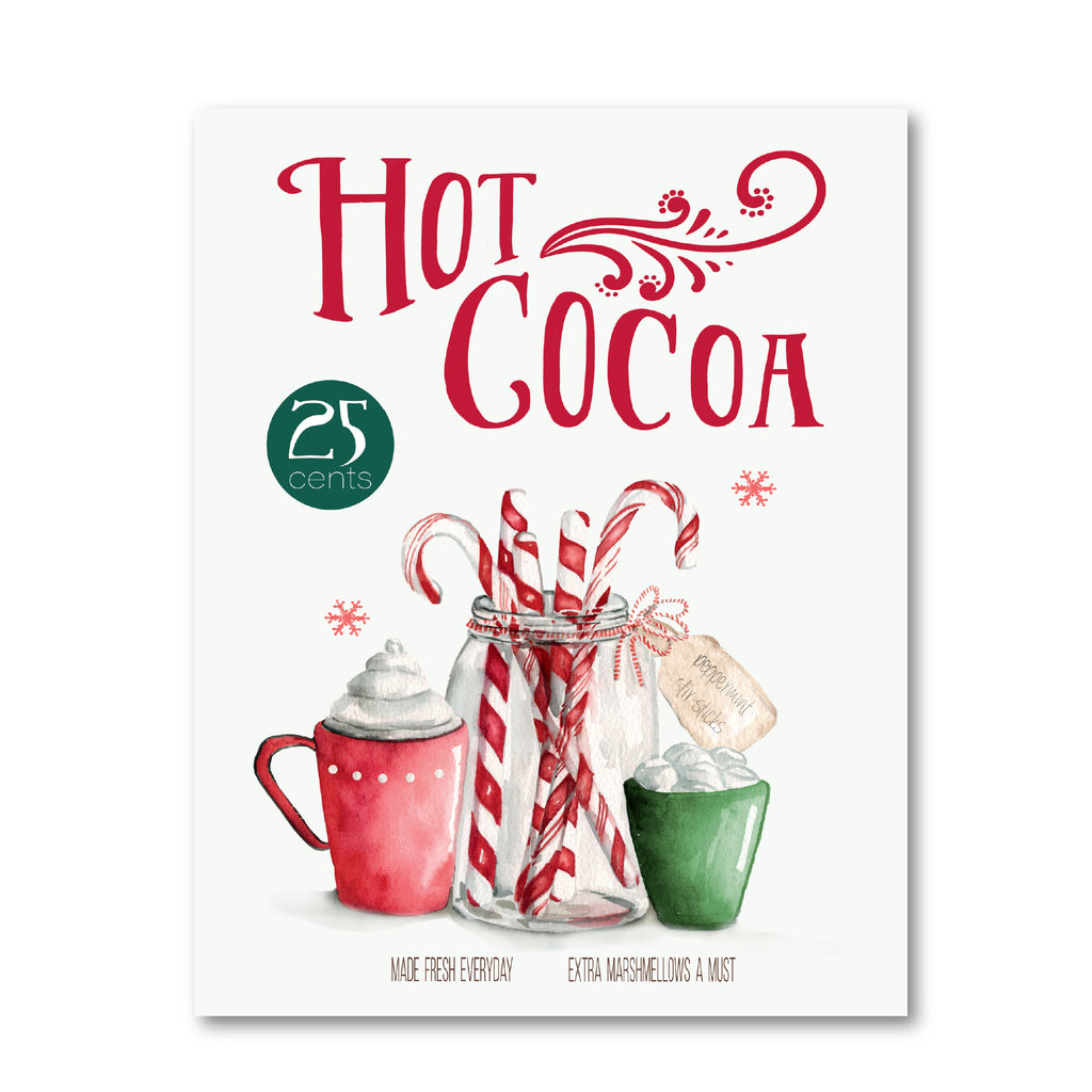 Hot Cocoa - Gallery Wrapped Canvas Wall Art