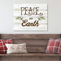 Peace on Earth Sprigs - Gallery Wrapped Canvas Wall Art