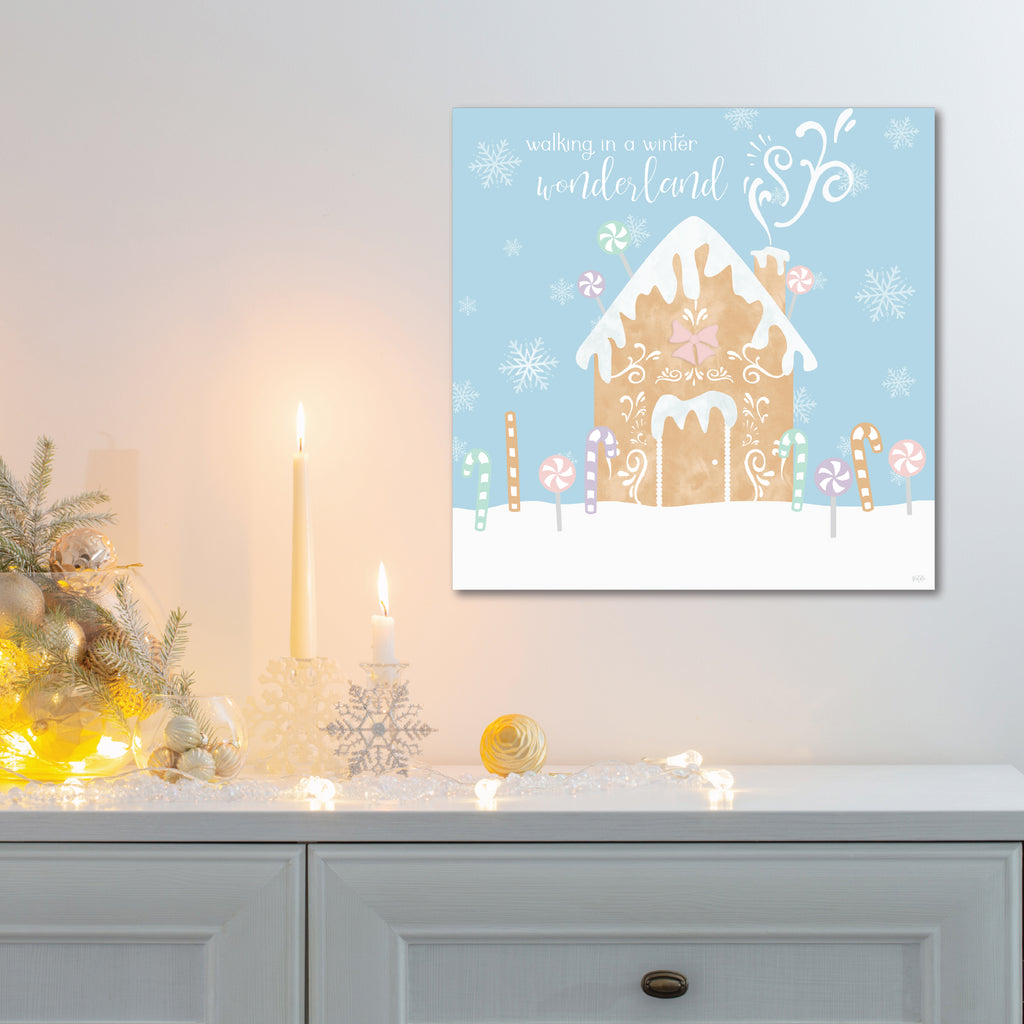 Gingerbread House I - Gallery Wrapped Canvas Wall Art