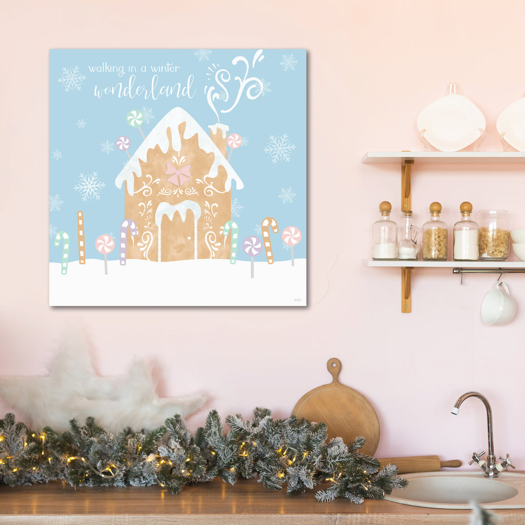 Gingerbread House I - Gallery Wrapped Canvas Wall Art