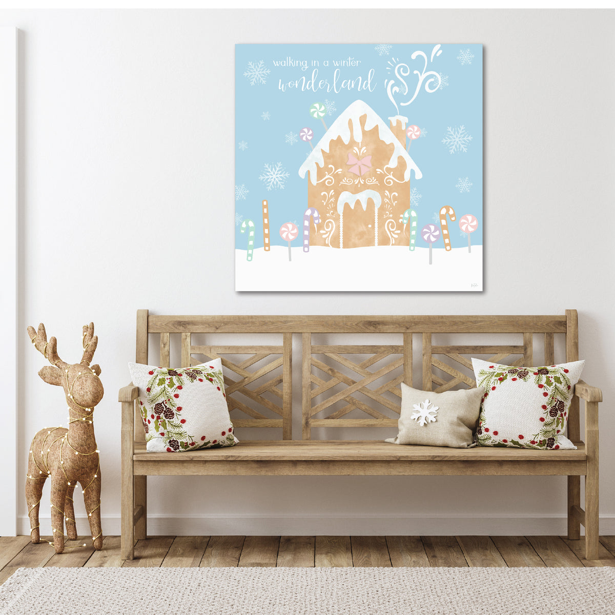 Gingerbread House I - Gallery Wrapped Canvas Wall Art