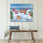 Holiday Laundry - Gallery Wrapped Canvas Wall Art