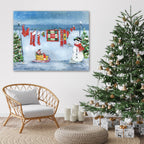 Holiday Laundry - Gallery Wrapped Canvas Wall Art