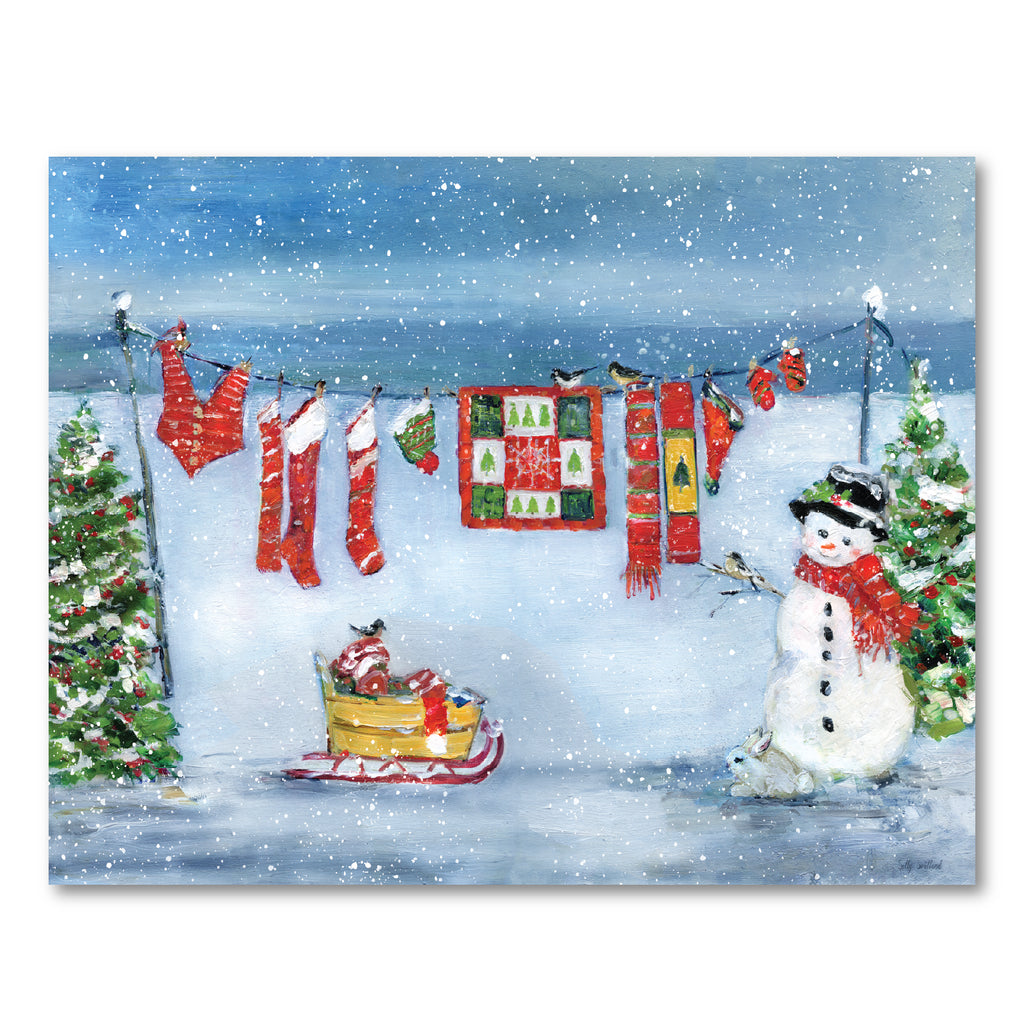 Holiday Laundry - Gallery Wrapped Canvas Wall Art
