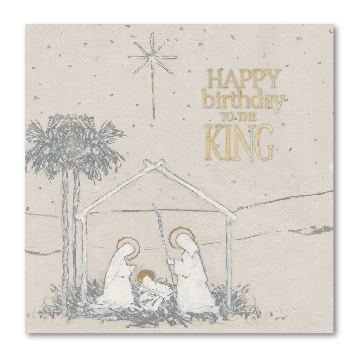 Happy Birthday To The King - Gallery Wrapped Canvas Wall Art