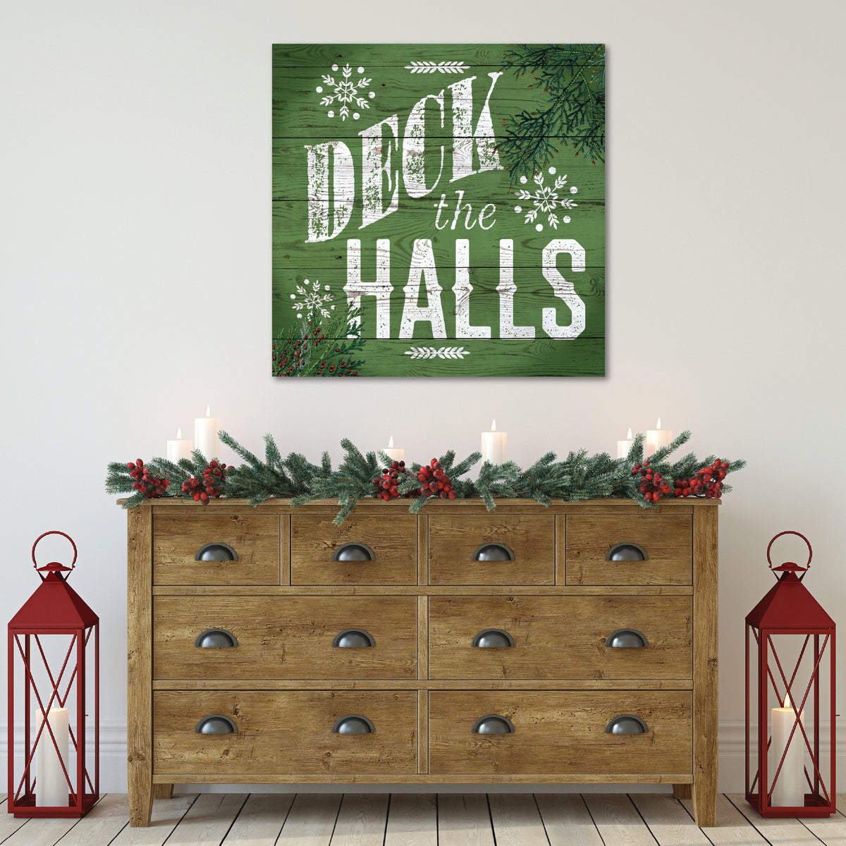 Deck the Halls - Gallery Wrapped Canvas Wall Art