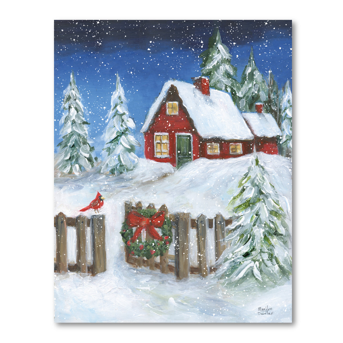Cozy Christmas - Gallery Wrapped Canvas Wall Art