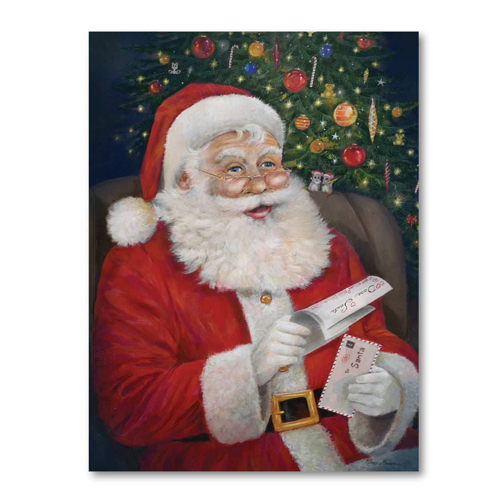 Letter to Santa - Gallery Wrapped Canvas Wall Art