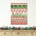 Happy Holidays - Gallery Wrapped Canvas Wall Art