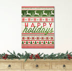 Happy Holidays - Gallery Wrapped Canvas Wall Art