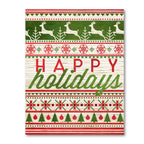 Happy Holidays - Gallery Wrapped Canvas Wall Art