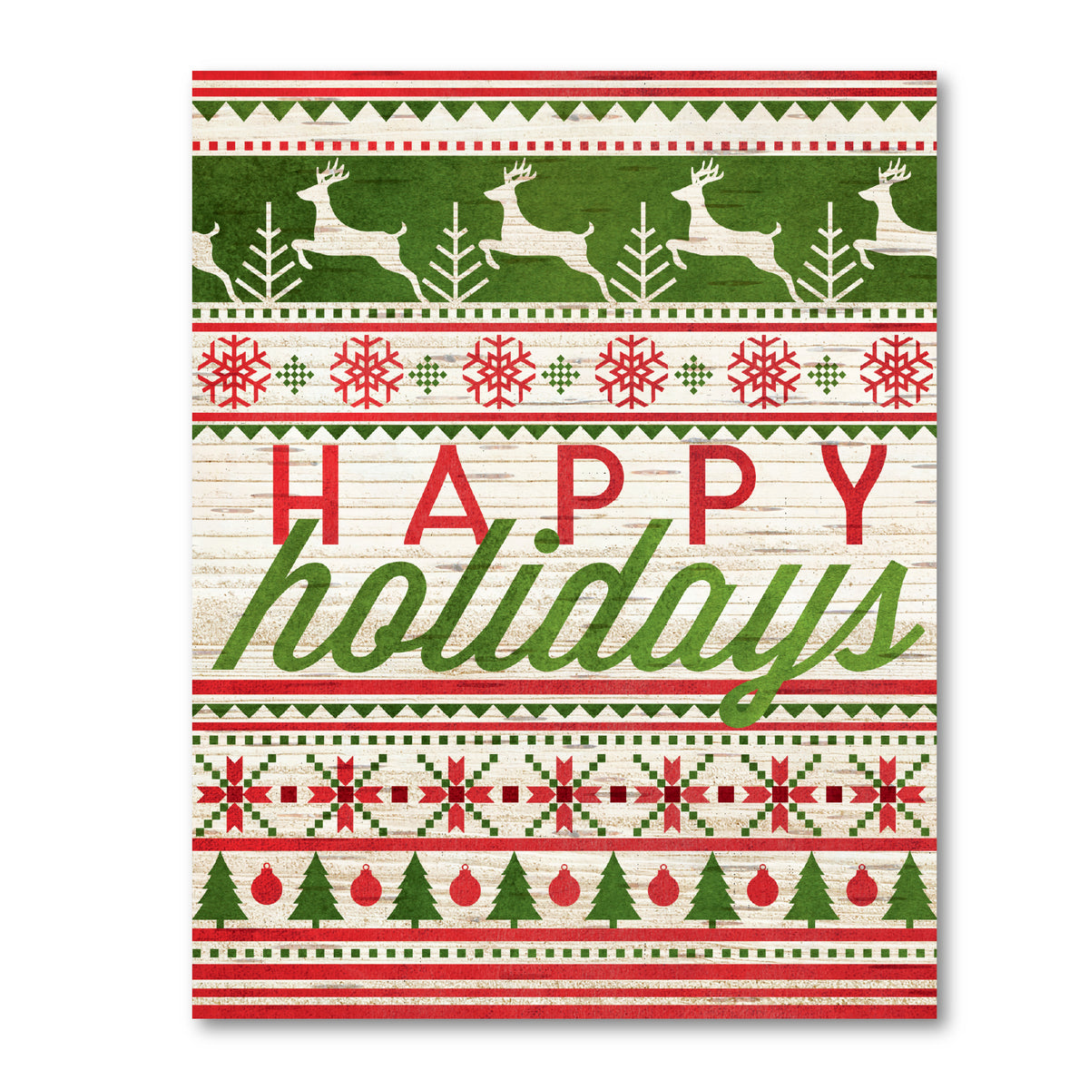 Happy Holidays - Gallery Wrapped Canvas Wall Art