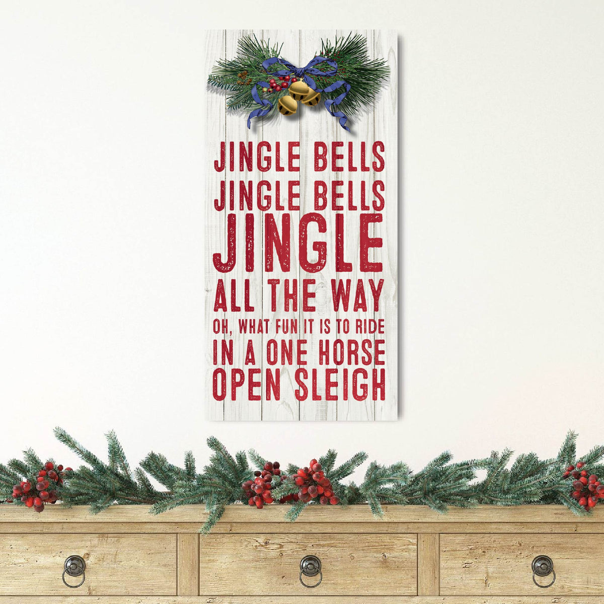 Jingle All the Way - Gallery Wrapped Canvas Wall Art