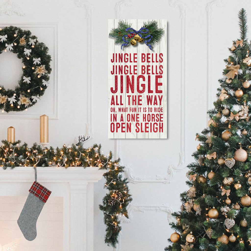 Jingle All the Way - Gallery Wrapped Canvas Wall Art