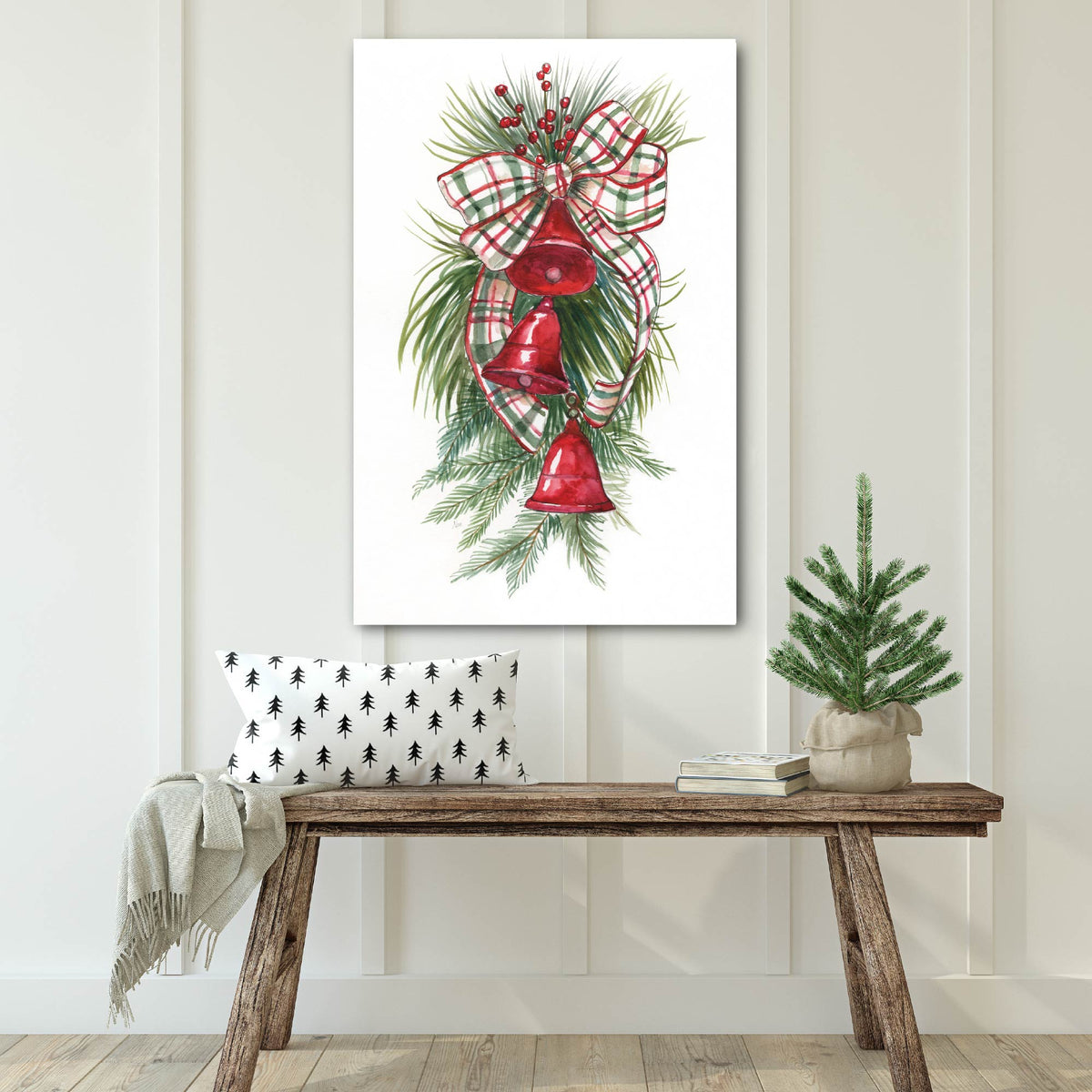 Holiday Bells - Gallery Wrapped Canvas Wall Art