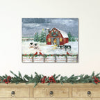 Winter Homestead - Gallery Wrapped Canvas Wall Art
