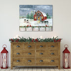 Winter Homestead - Gallery Wrapped Canvas Wall Art