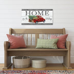 Christmas Pickup Home - Gallery Wrapped Canvas Wall Art