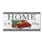 Christmas Pickup Home - Gallery Wrapped Canvas Wall Art