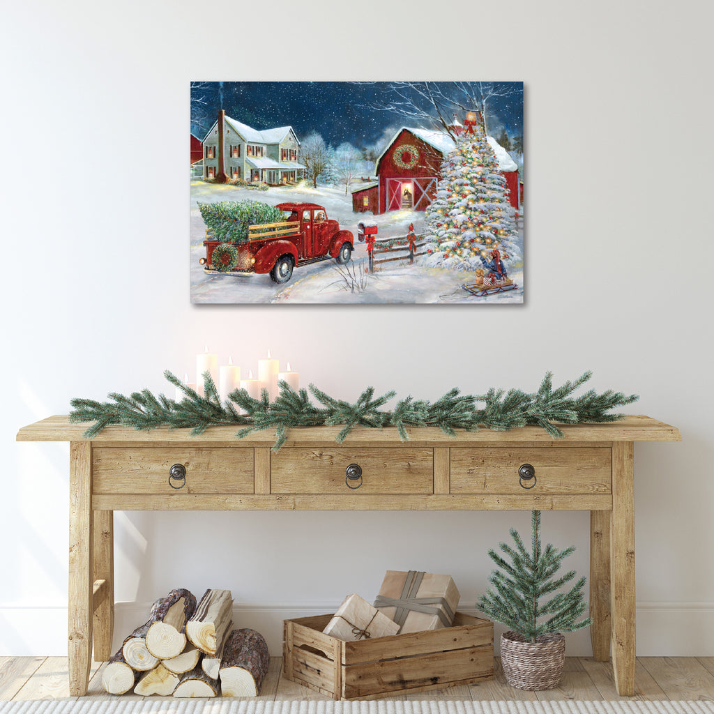 Christmas Gathering - Gallery Wrapped Canvas Wall Art
