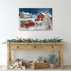 Christmas Gathering - Gallery Wrapped Canvas Wall Art
