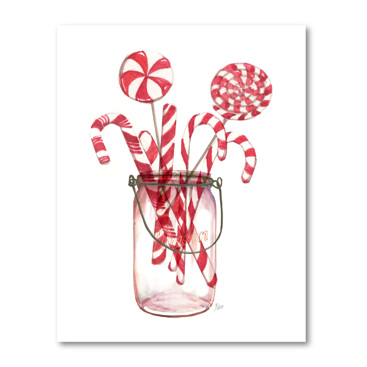 Peppermint Treats - Gallery Wrapped Canvas Wall Art