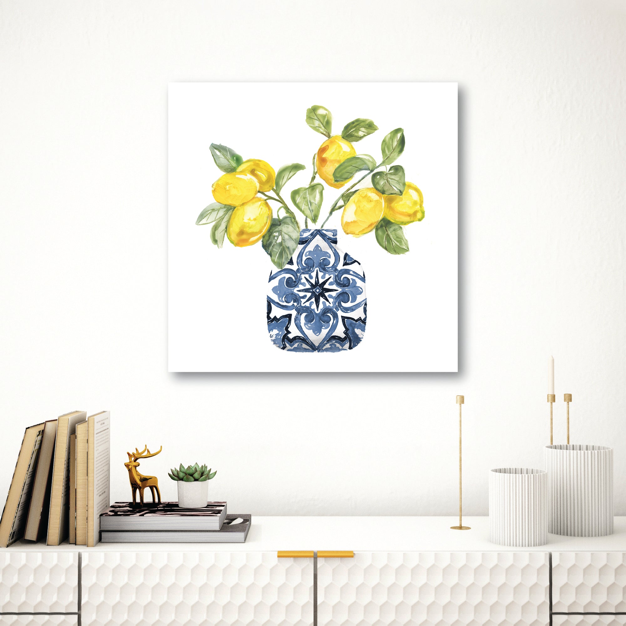 Lemon Life II Gallery-Wrapped Canvas Wall Art