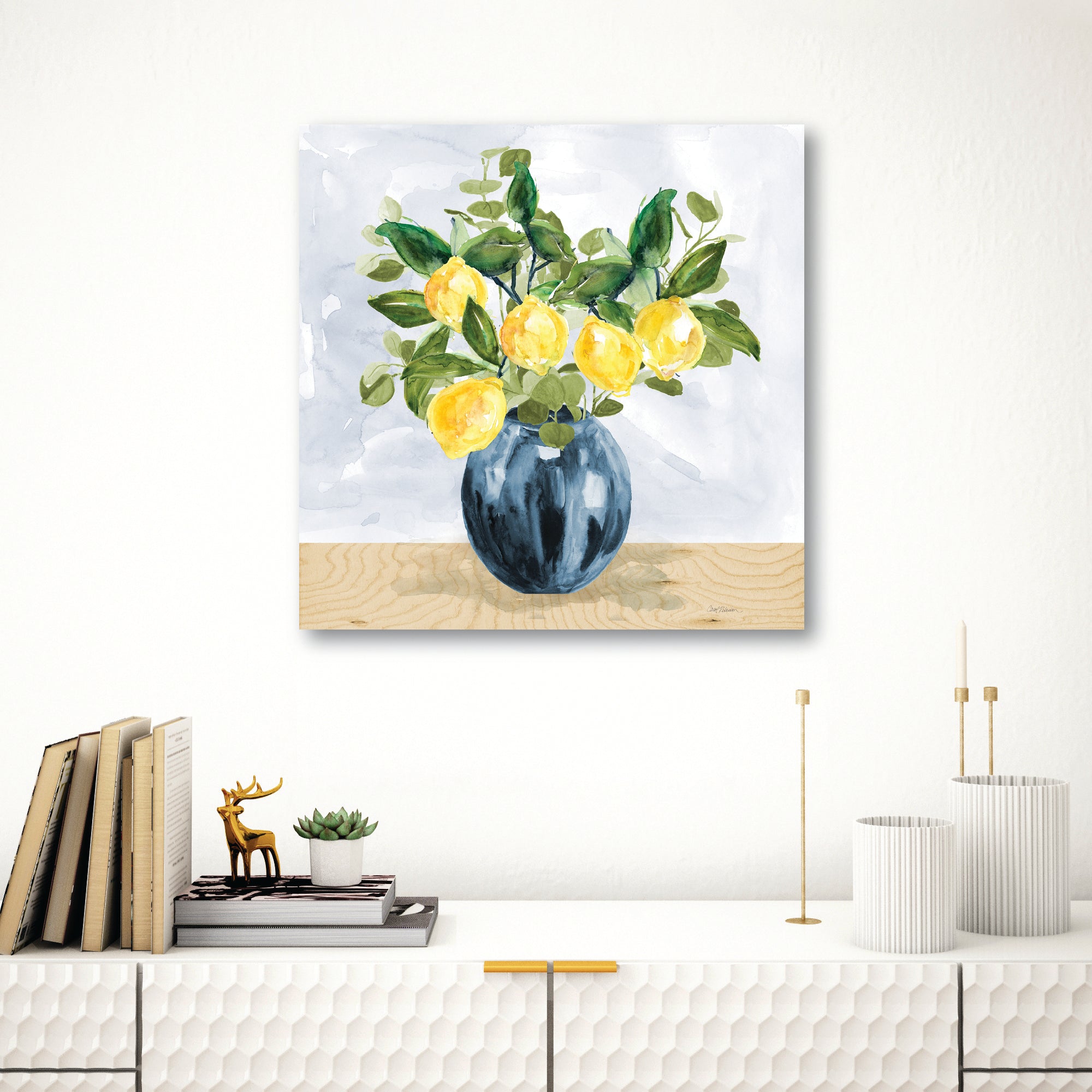 Lemon Bouquet Gallery-Wrapped Canvas Wall Art