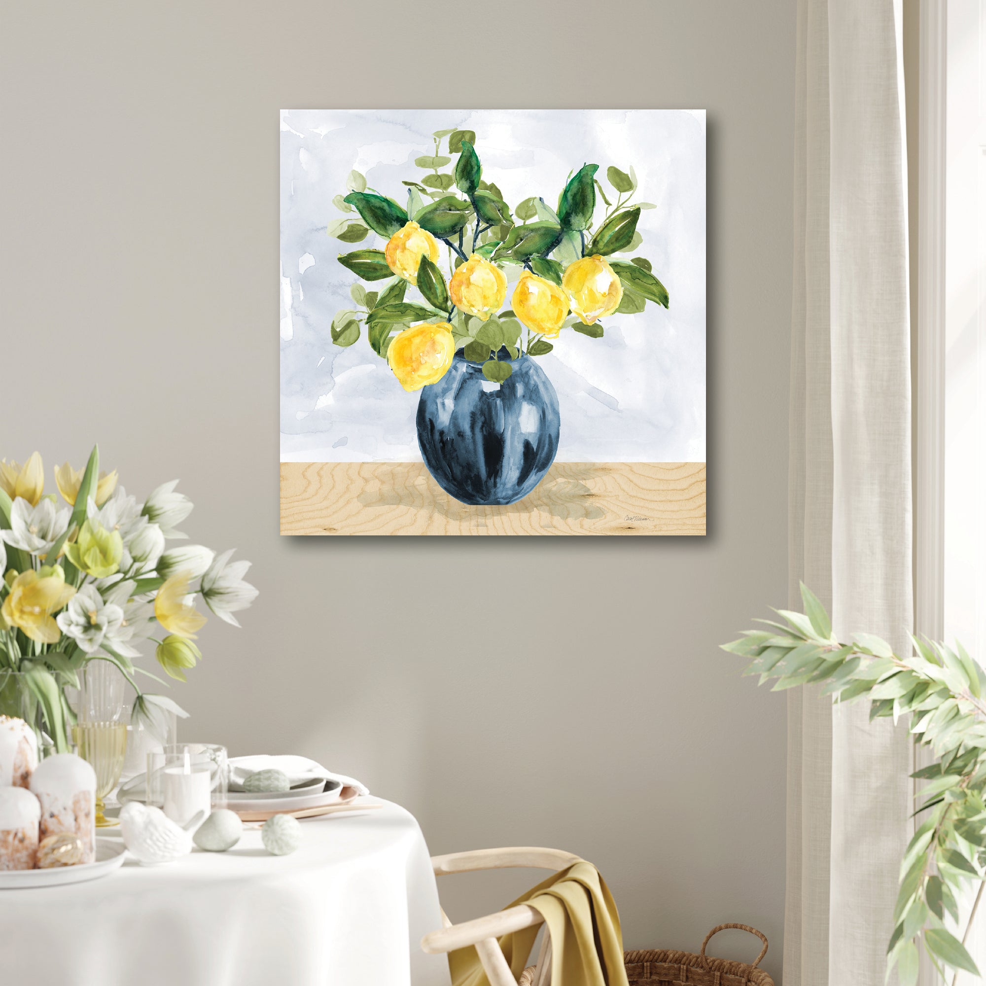 Lemon Bouquet Gallery-Wrapped Canvas Wall Art