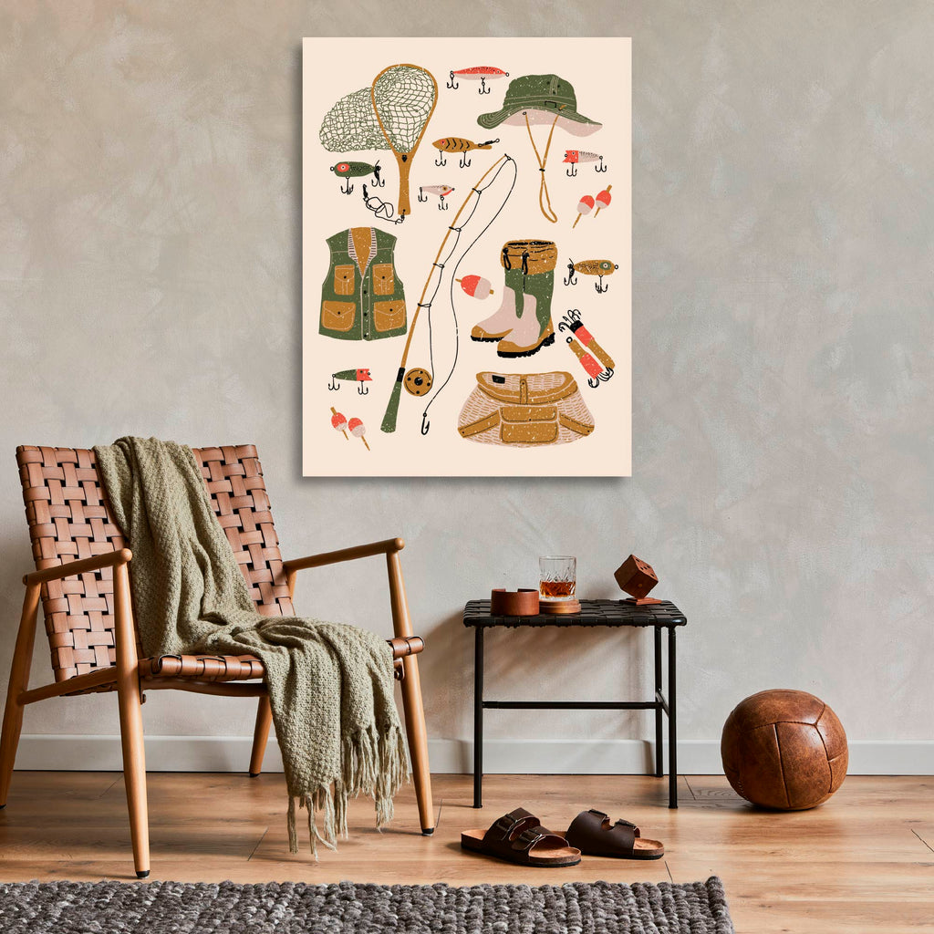 Fishing Inventory - Gallery Wrapped Canvas