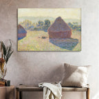 Masters Collection - Haystacks in the Sunlight - Gallery-Wrapped Canvas Wall Art