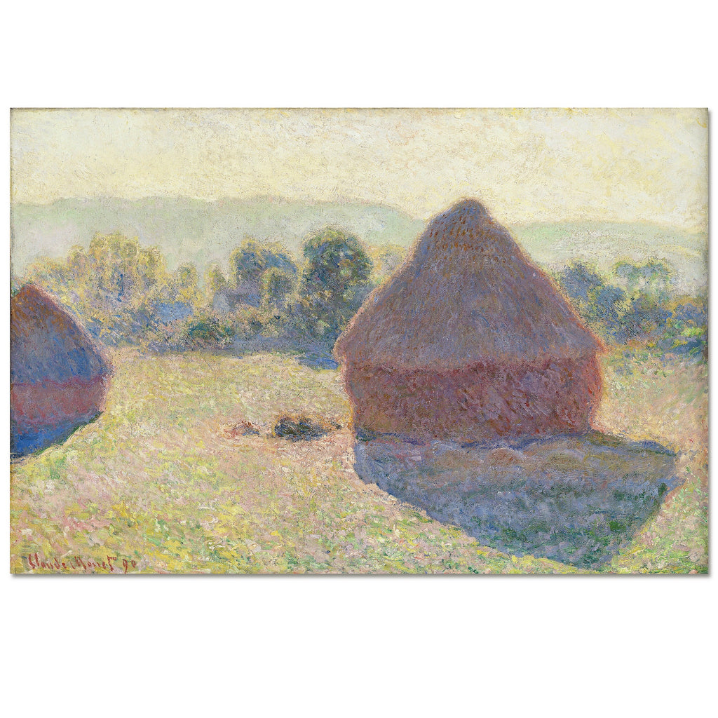 Masters Collection - Haystacks in the Sunlight - Gallery-Wrapped Canvas Wall Art