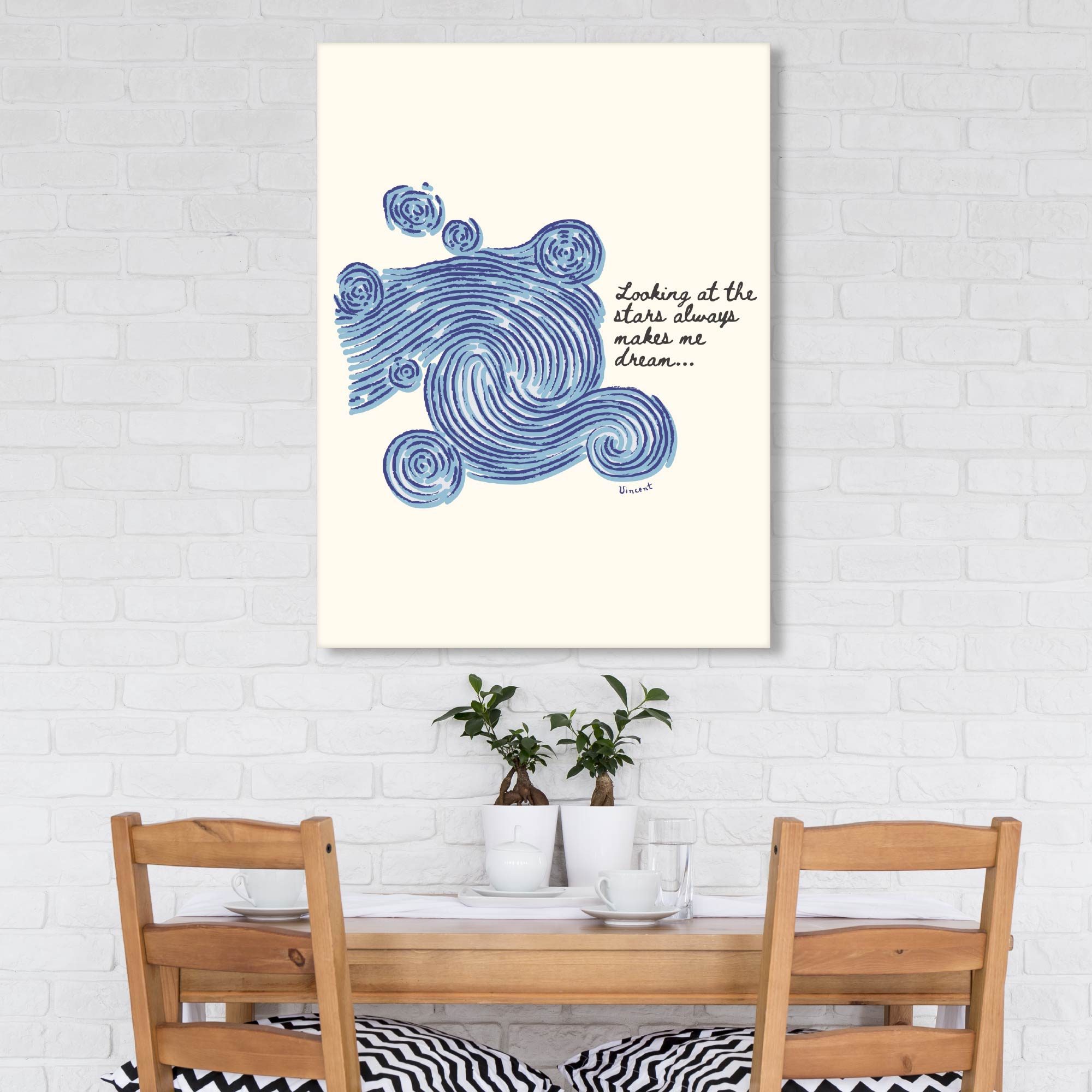 Masters Collection - Looking at the Stars - Gallery-Wrapped Canvas Wall Art