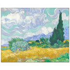 Masters Collection - Vincent Van Gogh - A Wheatfield, With Cypresses - Gallery-Wrapped Canvas Wall Art