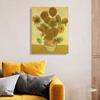 Masters Collection - Vincent Van Gogh - Vase with Fifteen Sunflowers - Gallery-Wrapped Canvas Wall Art