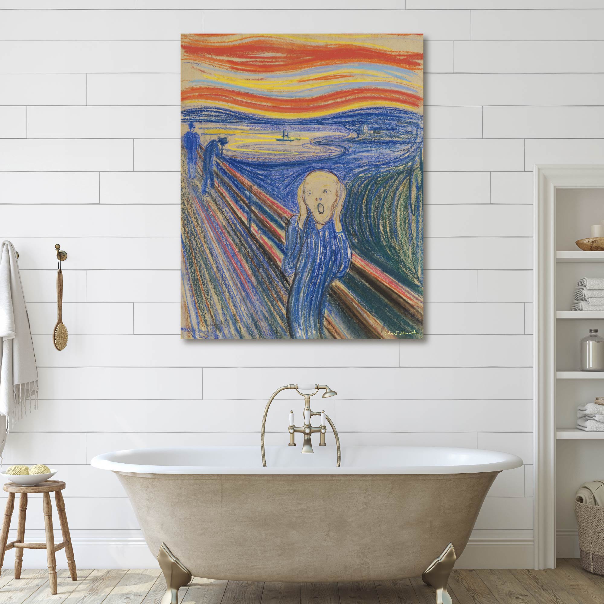Masters Collection - Edvard Munch - The Scream II - Gallery-Wrapped Canvas Wall Art