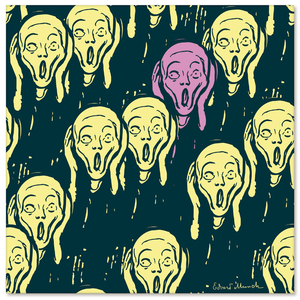 Masters Collection - Edvard Munch - Many Screams - Gallery-Wrapped Canvas Wall Art