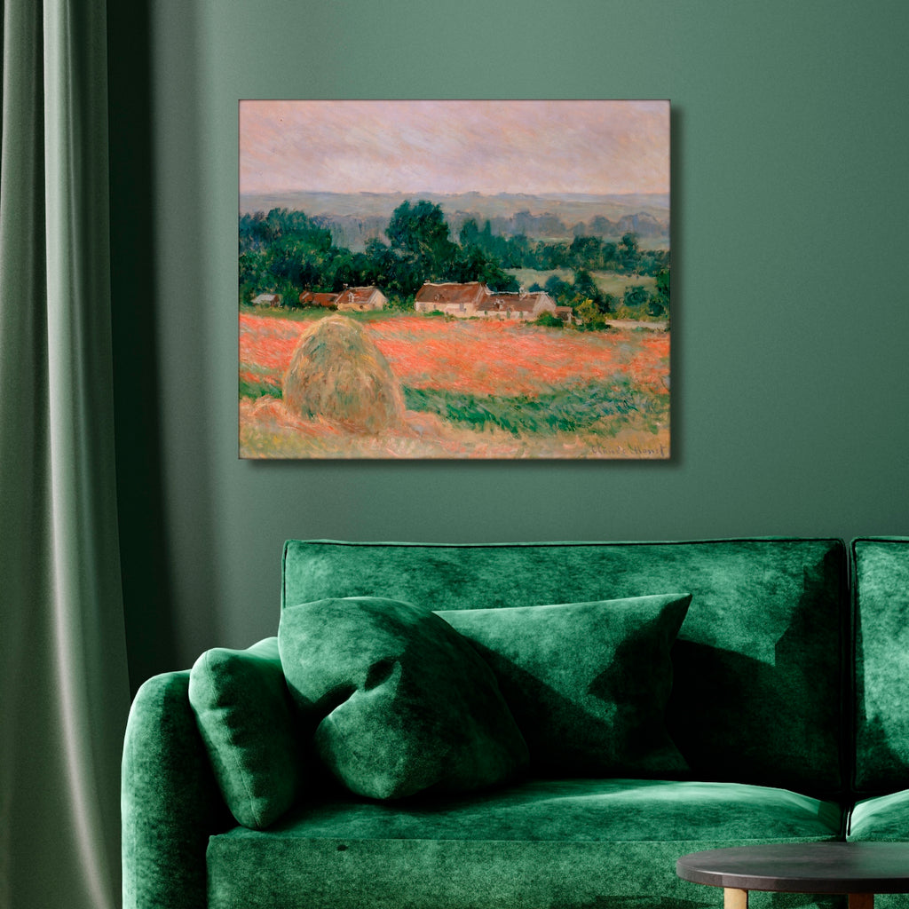 Masters Collection - Claude Monet - Haystack at Giverny (1886) - Gallery-Wrapped Canvas Wall Art